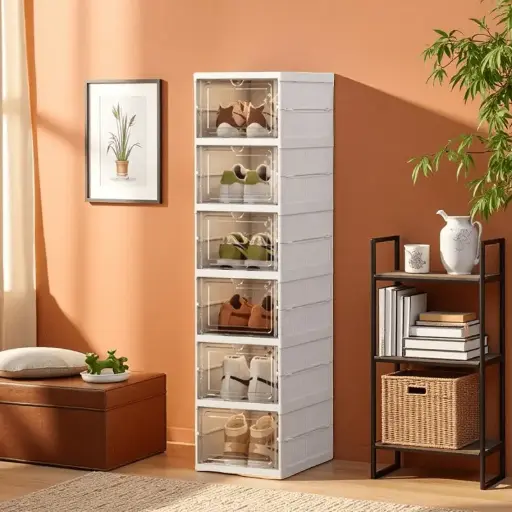 [799] 6 Compartment Shoe Storage