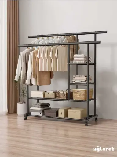 [772] Clothes rack with Shelves