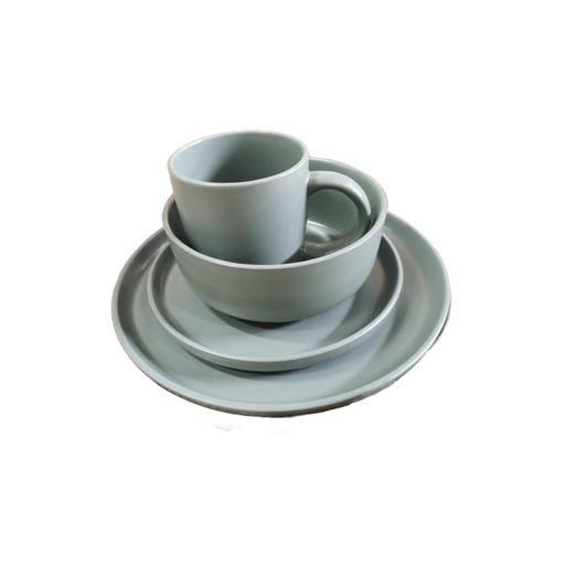 [256134] DINNER SET 16 PC Light Sage Green
