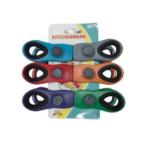 [255227] MAGNETIC SNACK BAG CLIP 6PCS