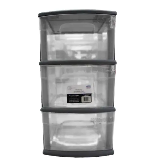 [LK-05563GR03] Mainstays 3 Drawer Organiser
