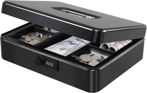 Large Combination Cash Box