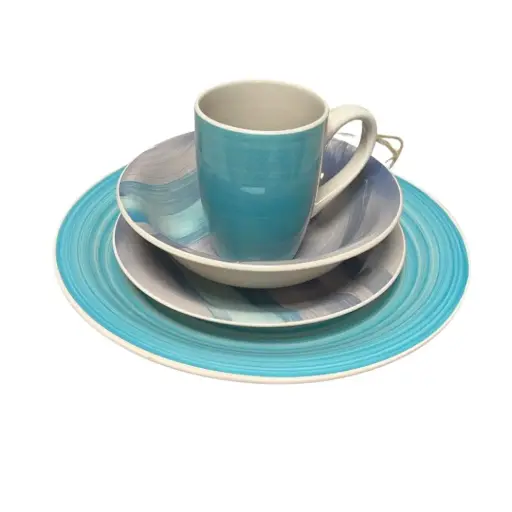 [1360] Stoneware Dinnerset 16pc