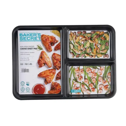 [BS10530] 3 Section Cookie Sheet 17"