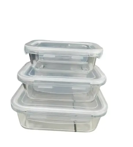 [AL-1] 3pc Glass Container Set